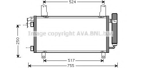 PRASCO MZ5157 Condenser, air conditioning